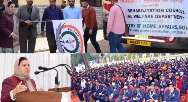 Sakeena Itoo flags off 250 EWS students for cultural tour under ‘Watan ko Jaano’ Says Govt determined to broaden horizons of education for students of backward classes, remote areas