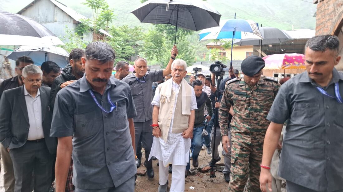 LG Manoj Sinha Visits Lagama Village in Uri Sector to Review Situation