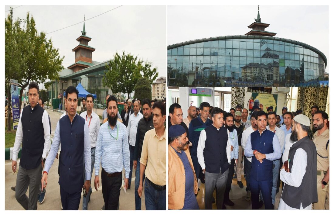 Div Com Kashmir Visits Hajj House Bemina to Review Hajj-25 Arrangements