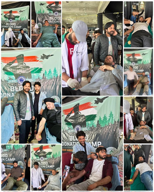 Blood Donation Camp by All JK Shia Association: A Symbol of Solidarity with Security Forces and War Victims