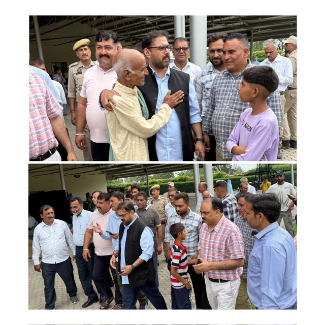 Satish Sharma Visits Border Firing Victims, Ensures Relief for Displaced Residents