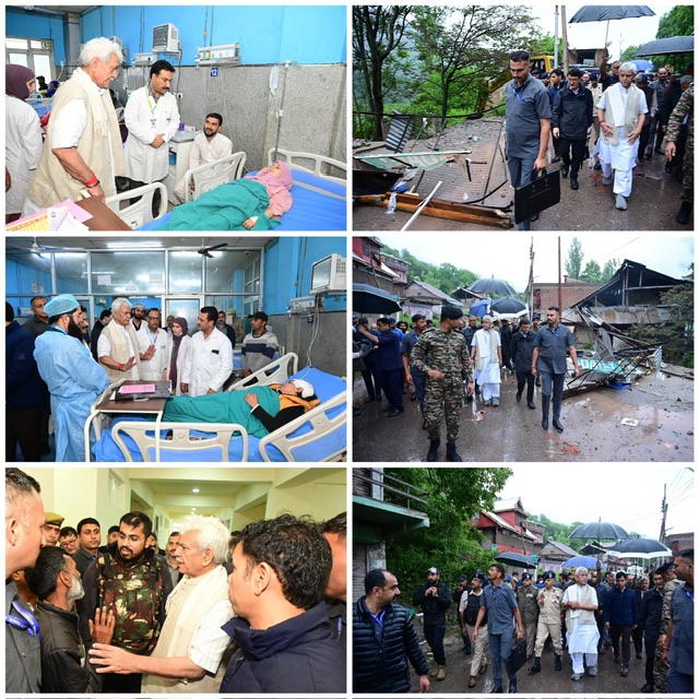 LG Sinha Visits Uri Border Villages, Assures Full Support to Families Affected by Pakistan Shelling