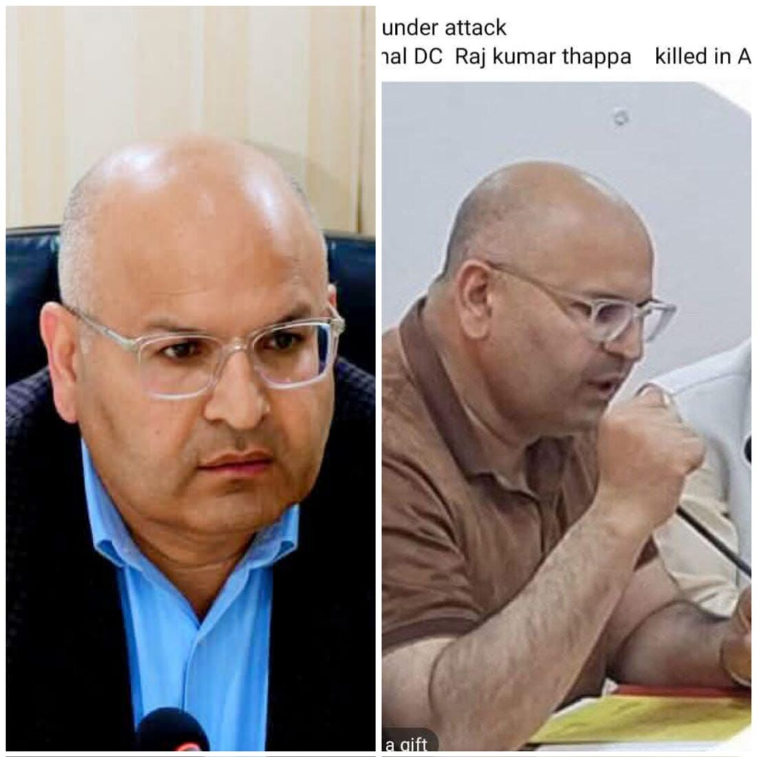 PCC Working President Tarachand Mourns Demise of ADC Rajouri Dr. Raj Kumar Thappa
