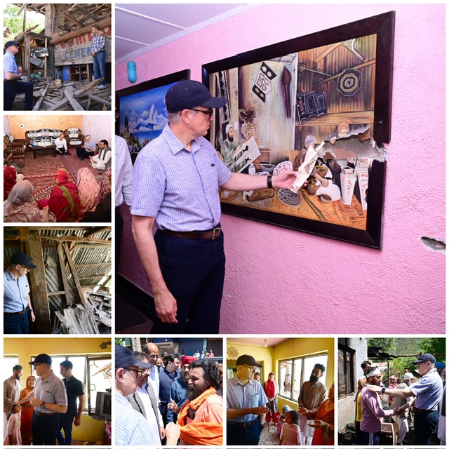 Chief Minister Omar Abdullah visits several areas in Uri Assures relief and rehabilitation for affected families