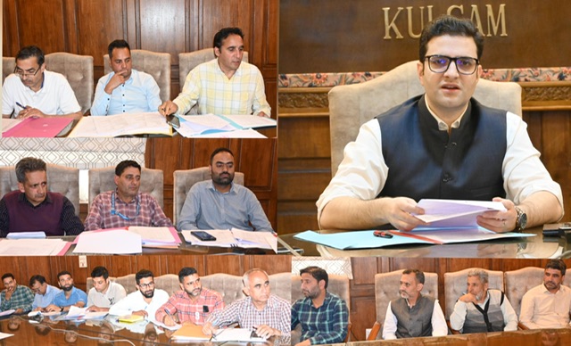 DC Kulgam chairs District Level Committee meet on CLU Clears 08 cases of land conversion; instructs timely issuance of NOCs to applicants DC Kulgam chairs District Level Committee meet on CLU