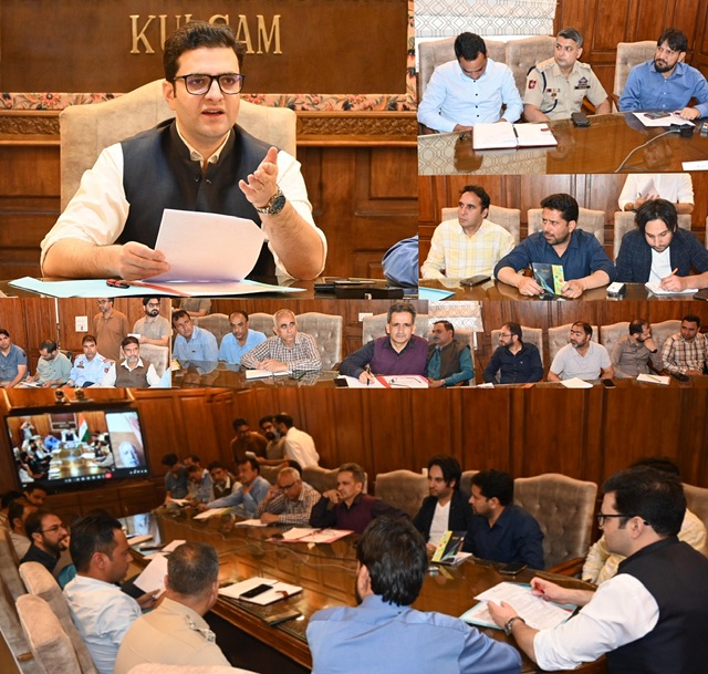 Arrangements for Mela Kheer Bhawani reviewed at Kulgam DC for close inter-departmental coordination to ensure smooth and efficient conduct of Mela
