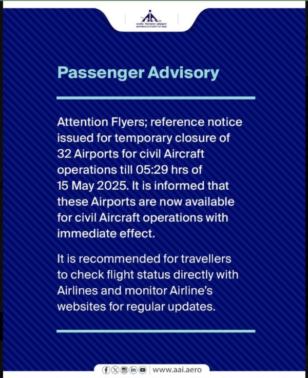 AIRPORT AUTHORITY OF INDIA TWEET