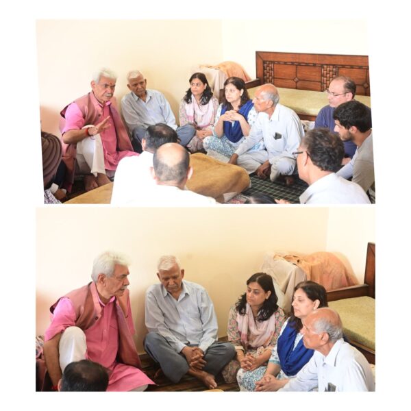 LG Manoj Sinha Pays Tribute to Late Dr. Raj Kumar Thapa, ADDC Rajouri