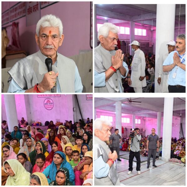 LG Manoj Sinha Visits Mishriwala Shelter, Interacts with Families Affected by Cross-Border Shelling; Reaffirms India’s Resolve through ‘Operation Sindoor’