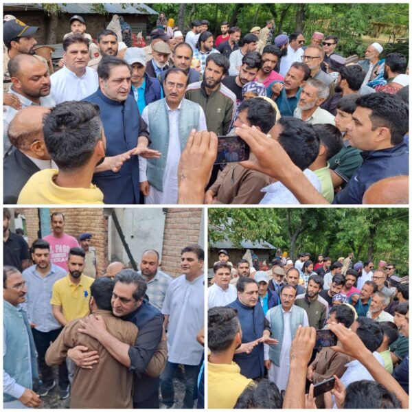Sajad Lone Visits Shelling-Hit Villages in Uri, Demands PMAY-Style Bunker Scheme for Border Residents