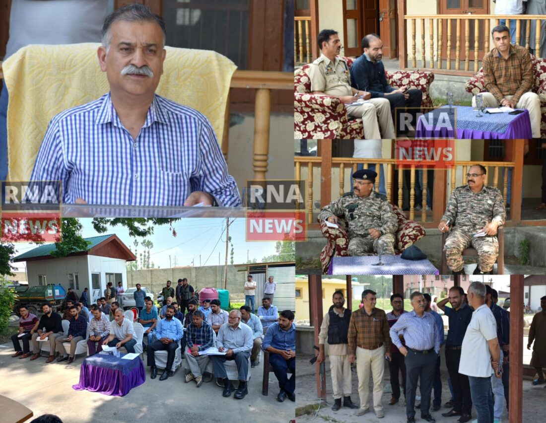 DC Bandipora Reviews Yatra 2025 Readiness; Inspects Transit Camp at Shadipora.