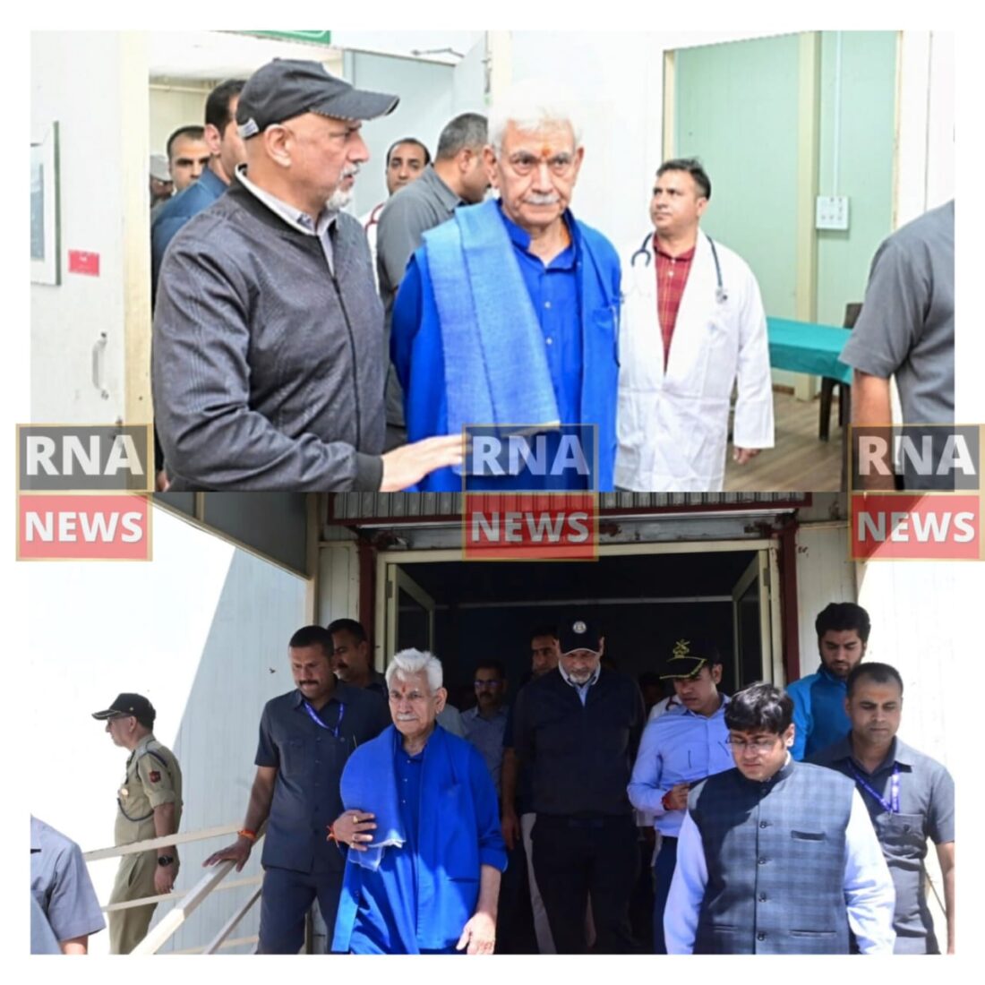 LG Manoj Sinha Reviews Medical Readiness at Baltal Base Camp Ahead of Shri Amarnath Ji Yatra 2025.