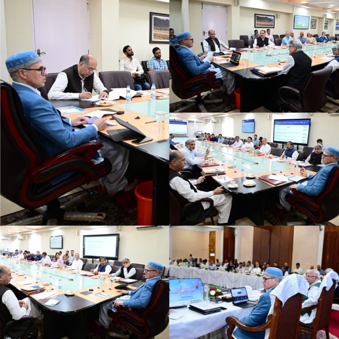 CM Omar Abdullah Reviews CAPEX Plans for Estates, Revenue, Tourism & Culture Departments.