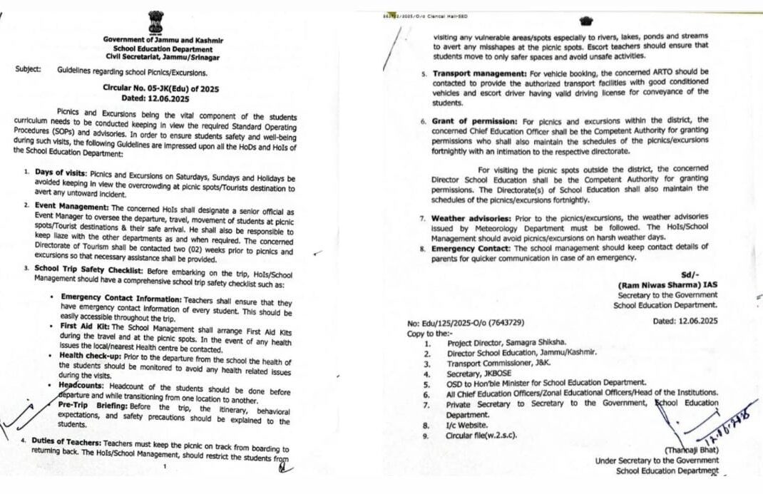 Sonamarg Development Authority Issues Tourist Advisory for Safety and Environmental Preservation.
