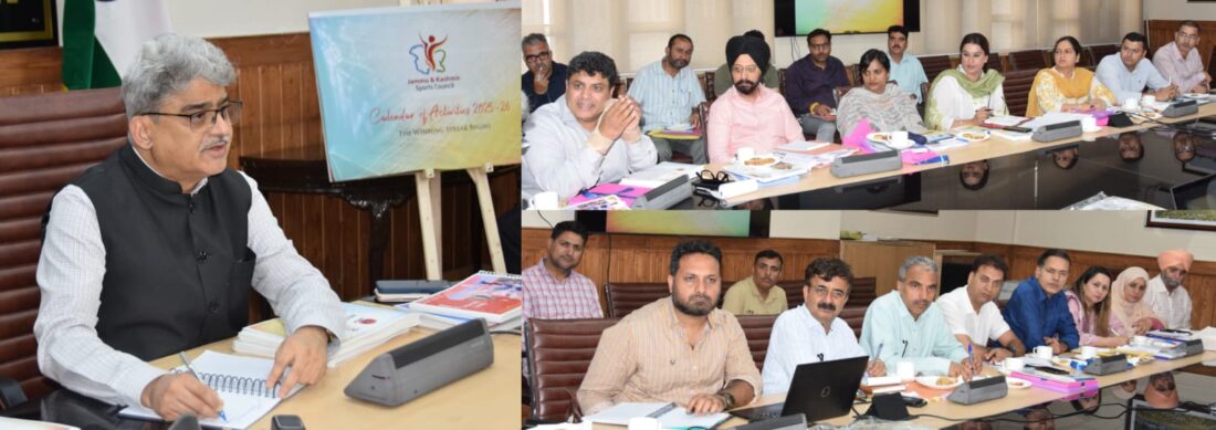 Chief Secretary Calls for Top Priority to Youth Fitness and Sporting Excellence in J&K.