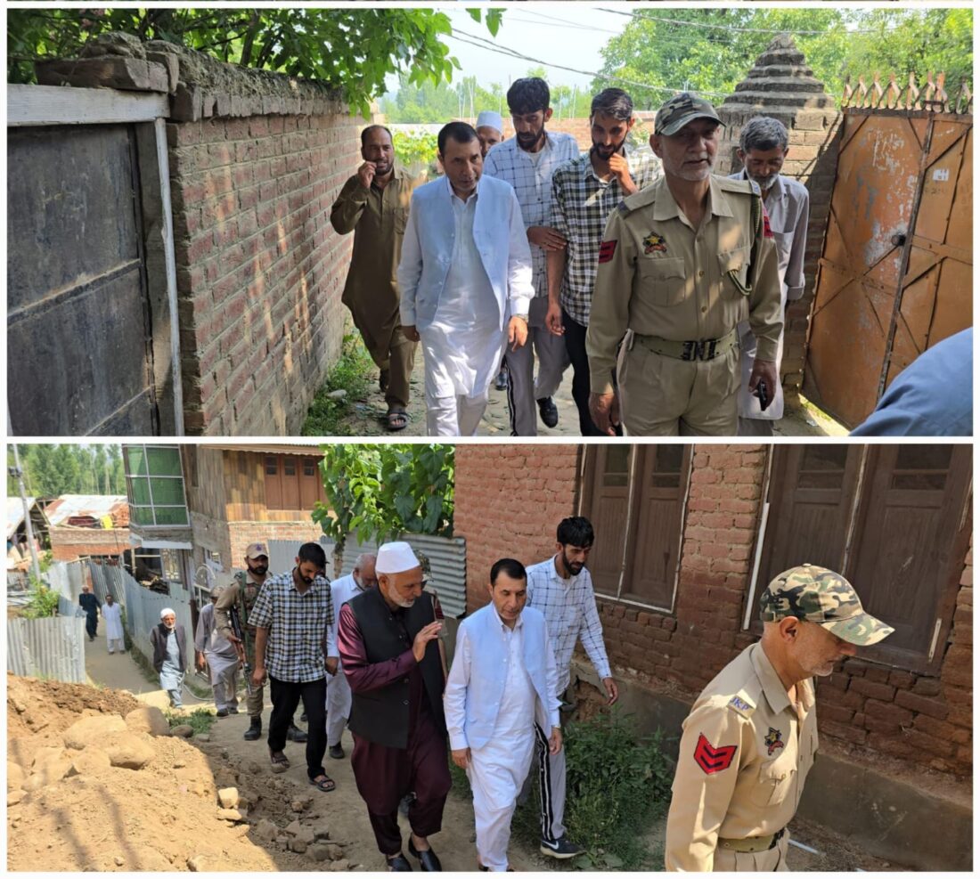 MLA Farooq Ahmad Shah Tours Gulmarg Constituency, Reviews Development Projects and Meets Public.